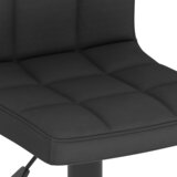  Barski stolci od tkanine 2 kom crni | shoptok.hr