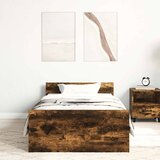  Okvir kreveta bez madraca dimljena boja hrasta 90x200 cm drveni | shoptok.hr