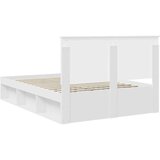  Konstrukcija postelje Bela 140 x 200 cm Masivno borovo les, (5000104208) | Shoptok.si