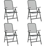  Vrtna garnitura - 5-dijelni vrtni blagovaonski set ekspandirani metal antracit - Dužina stola 60 cm 4 | shoptok.hr