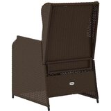  Vrtna klupa s jastukom 2 pcs Smeđa Poli ratan | shoptok.hr