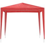 Šator za zabave 250 x 250 x 240 cm Crvena PE i čelik | shoptok.hr