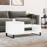 vidaXL Stolić za kavu bijeli 100 x 50 x 45 cm od konstruiranog drva | shoptok.hr