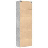 Ormarić za pohranu boja betona 70x42,5x225 cm konstruirano drvo | shoptok.hr