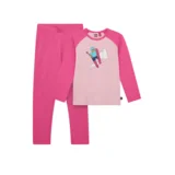 Wear dječji set donjeg rublja za skijanje, roza