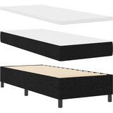  Krevet s opruga kutije s uzglavljem Crna 80 x 200 cm tkanina | shoptok.hr
