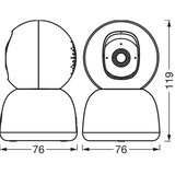 Osram Pametna unutrašnja kamera 360° sa 2K SMART+ senzorom, 230V, Wi-Fi | Eponuda.com