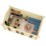 Male kuće Drvena kuća SANDY 520 × 320 cm – bez završnog krovnog pokrova | shoptok.hr