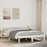 vidaXL Okvir kreveta bez madraca bijeli 140 x 210 cm masivna borovina Cijene