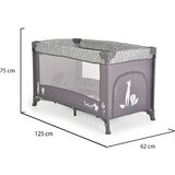 Moni Prenosivi krevetac Safari – Graphite | ePonuda.com