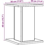  Stalci za zvučnike 2 kom 30 x 30 x 40 cm konstruirano drvo | shoptok.hr