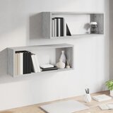  Kockaste zidne police 2 kom hrast sonoma 60 x 15 x 23 cm drvene | shoptok.hr