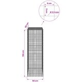  Gabion s žicom debljine 3,5 mm i mrežom 5x5 cm 50x50x150 cm | shoptok.hr
