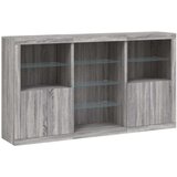  Komoda s LED svjetlima boja sivog hrasta 181 5x37x100 cm | shoptok.hr