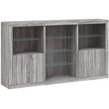  Komoda z LED lučkami siva sonoma 181,5x37x100 cm | Shoptok.si