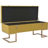  Klupa s pretincem za pohranu 105 cm boja senfa baršunasta | shoptok.hr