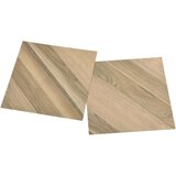 vidaXL Samolepilne talne plošče 55 kosov PVC 5,11 m² rjave črtaste | Shoptok.si