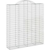  Lučne gabionske košare 4 kom 200x50x220/240cm pocinčano željezo | shoptok.hr
