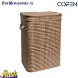  Korpa za veš od bambusa - COPEN - pravougaona BRAON | Eponuda.com