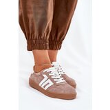 VINCEZA Sneakers Sports Shoes Suede Beige 79517 | Shoptok.si