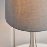  Endon 61192 - prigušiva stona lampa PICCADILLY 1xE14/40W/230V mat hrom/siva | Eponuda.com
