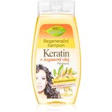 Bione Cosmetics Keratin + Argan regeneracijski šampon za sijaj in mehkobo las 260 ml Cene
