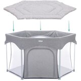 Fillikid podloga Jersey za vrtce Prag/Atena Hexagon, Safari grey | Shoptok.si
