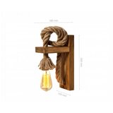 Opviq Zidna lampa SPOON, smeđe/ zlatno, 100% drvo, ručni rad, 18 x 30 x 10 cm, E27 40 W, KN14 Cijene