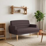  Ljubavni kauč s gumbima Tamno smeđa 116 x 67 x 80 cm Tkanina | Eponuda.com