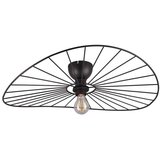 Tri O mat črna stropna svetilka ø 60 cm chapeau – Cene