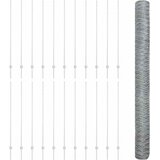  Heksagonalna ograda s stubom 50 x 1,6 m Pocinčani čelik Srebrna | shoptok.hr