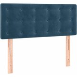 Box spring krevet s madracem tamnoplavi 90x200 cm baršunasti | shoptok.hr