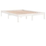  Za krevet od masivne borovine bijeli 120 x 200 cm | shoptok.hr
