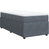 Maison Chic Box spring postelja - Vzmetna postelja z vzmetnico temno siva 90x200 cm žamet SL17644, (21894798) Cene