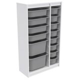 Hanah home višenamenske police montana xs 2D4N8U white grey v2 | ePonuda.com