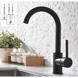 EYN Črna nizkotlačna kuhinjska armatura NT1255 | Pipa za grelnike s priklopom na 3 cevi | Shoptok.si