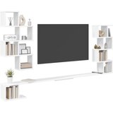  Polica za TV na zidu Bijela 180 x 15 x 94 cm Konstruirano drvo | shoptok.hr