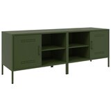 Furnova TV omarica 2 kosa olivno zelena 68x39x50,5 cm jeklo, (21924716) | Shoptok.si