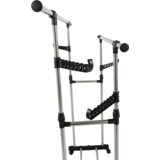 Kondela Premični obešalnik, nerjaveče jeklo/črna plastika, ALEXO | Shoptok.si