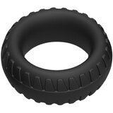 Pulselock Forge - silikonski obroček za penis z vzorcem pnevmatike (črn) - 30 mm Cene
