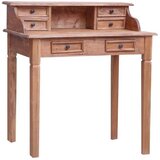  Pisaći stol s ladicama 90 x 50 x 101 cm masivno drvo mahagonija | shoptok.hr