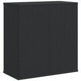  Kutija za vrtne jastuke od PE ratana 100 x 49 x 103,5 cm crna | shoptok.hr