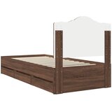  Krevetna konstrukcija Smeđi hrast 90 x 200 cm Inženjersko Drvo | shoptok.hr