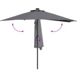 vidaXL Vrtni suncobran Antracit 294 x 150 x 224 cm tkanina | shoptok.hr
