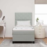  Krevet s opruga kutije Svijetlo siva 100 x 200 cm Baršun | shoptok.hr