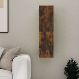  Stenska TV omarica dimljeni hrast 30,5x30x110 cm, (20730507) | Shoptok.si