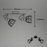 BRILONER 2669-025 - Retro spot svetiljka 2xE14/25W/230V | Eponuda.com