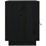  Noćni ormarić crni 40 x 34 x 45 cm od masivne borovine | shoptok.hr