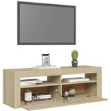 vidaXL TV omarica z LED lučkami sonoma hrast 120x35x40 cm | Shoptok.si