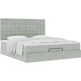vidaXL okvir kreveta s madracima svijetlosivi 180x200cm baršunasti | shoptok.hr